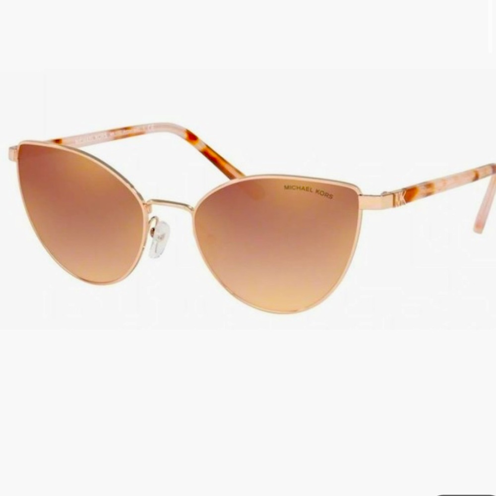 Michael Kors 1052  Gold Cat-Eye Sunglasses NWOT 57•16 140 - Picture 2 of 5